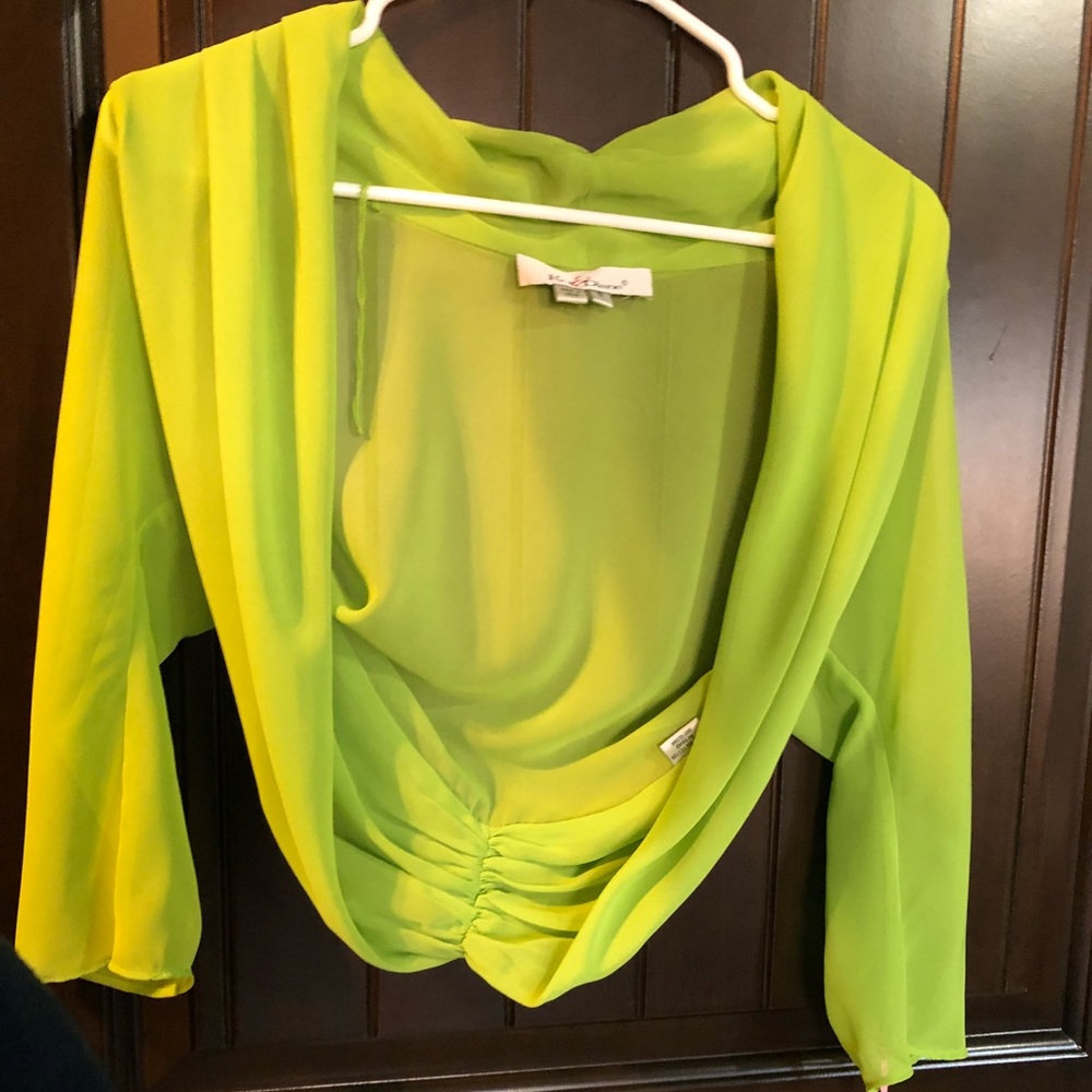 Green Kelly and Diane shirt.